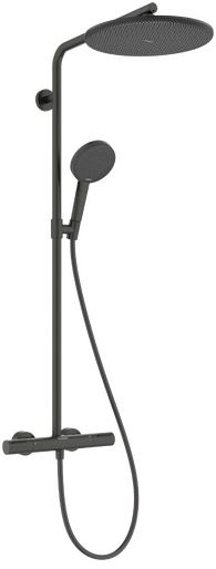 Hansgrohe Raindance Alive S conjunto de ducha a pared con termostato con rociador con efecto lluvia negro 24594340