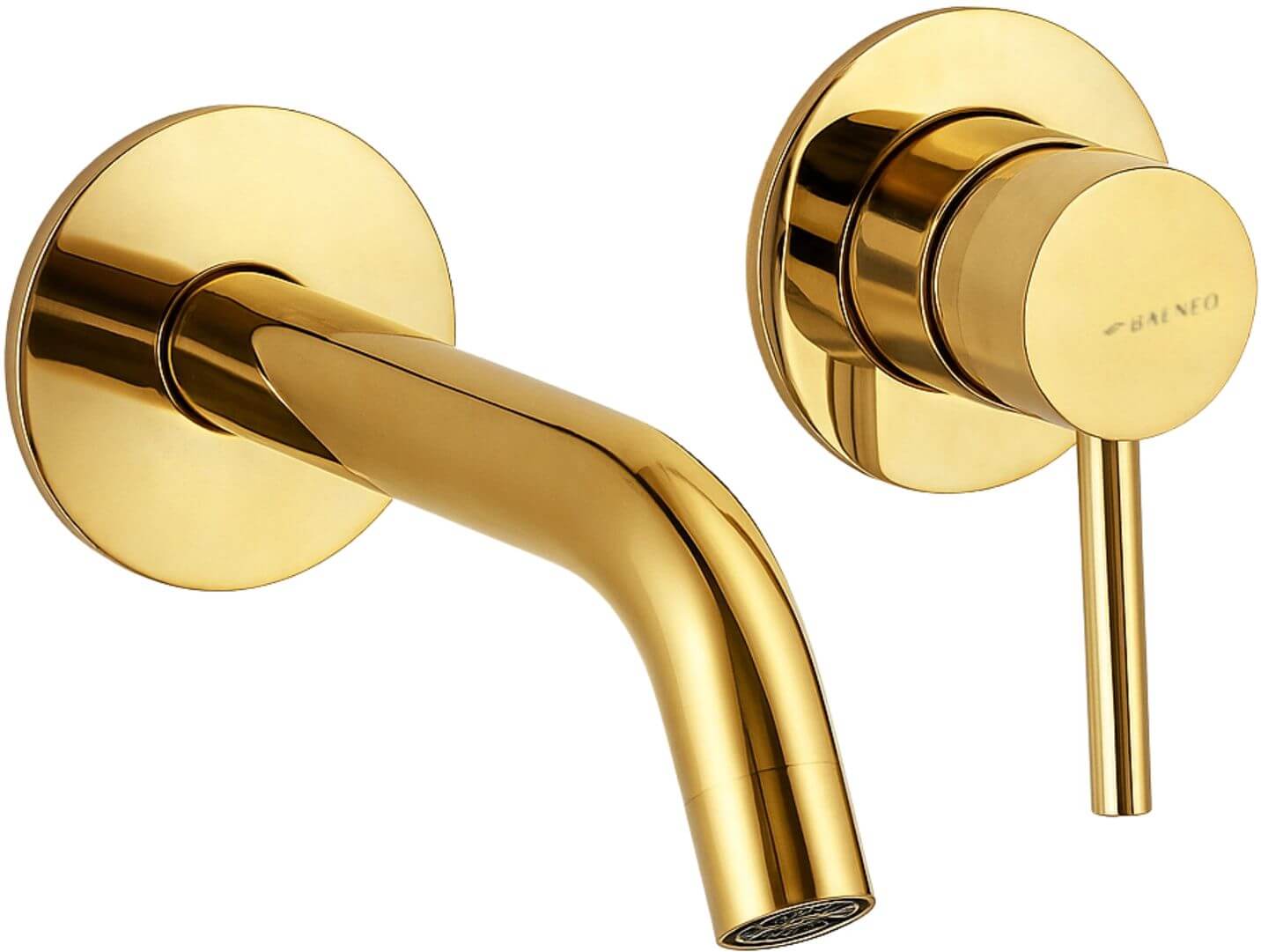 Balneo Cascade grifo para lavabo de pie oro H0101030202