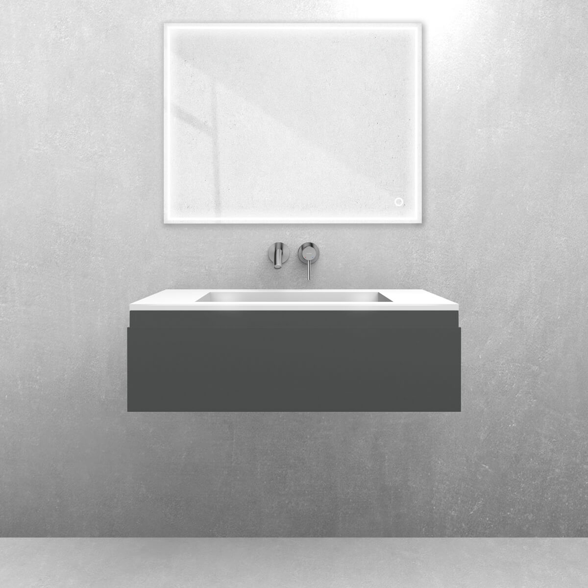 Conjunto lavabo Oltens Stila 40201000, armario Oltens Vernal 60010400