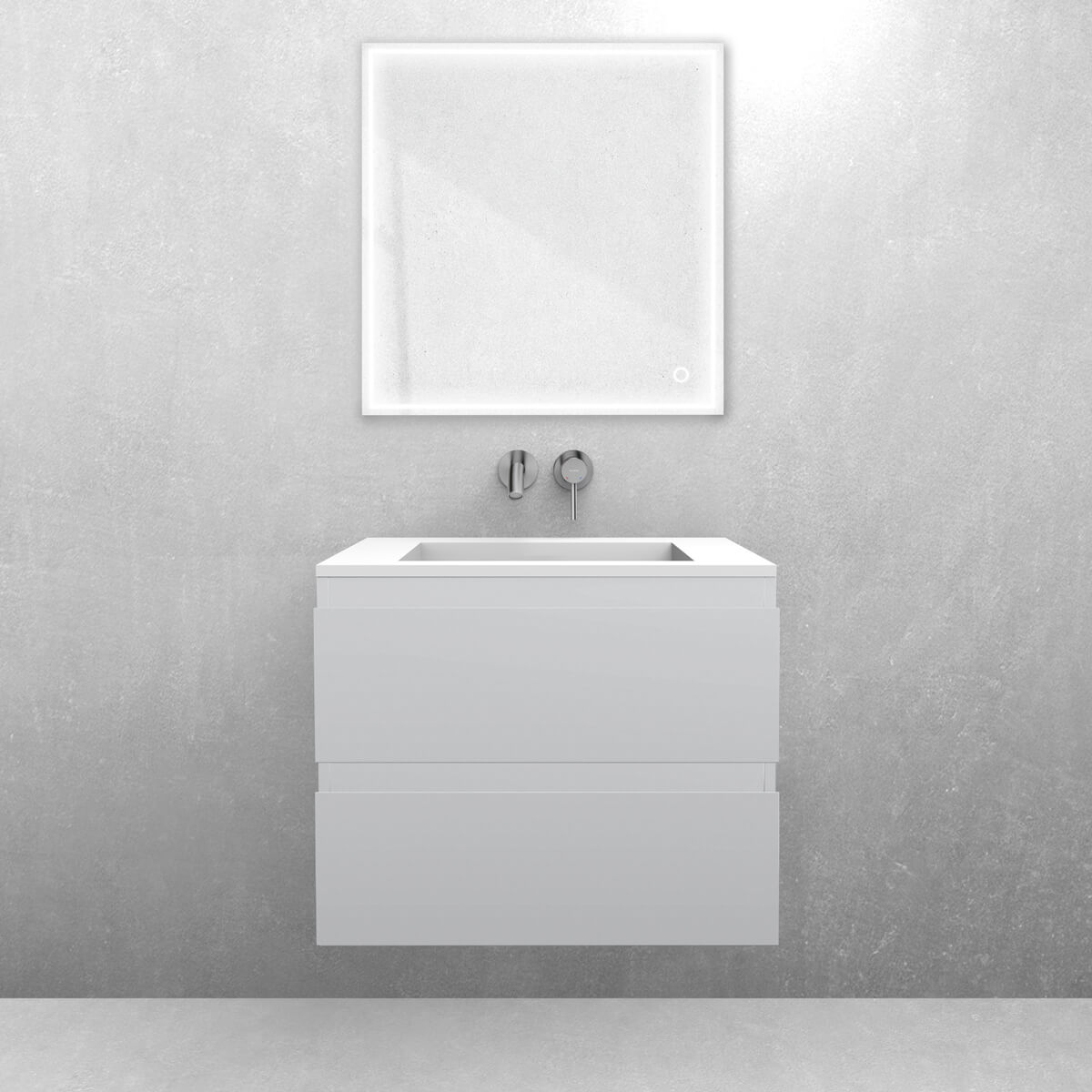 Conjunto lavabo Oltens Stila 40200900, armario Oltens Vernal 60000700