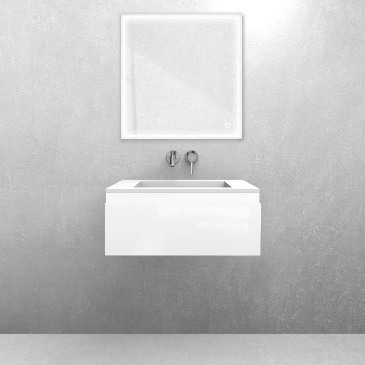Conjunto lavabo Oltens Stila 40200900, armario Oltens Vernal 60009000