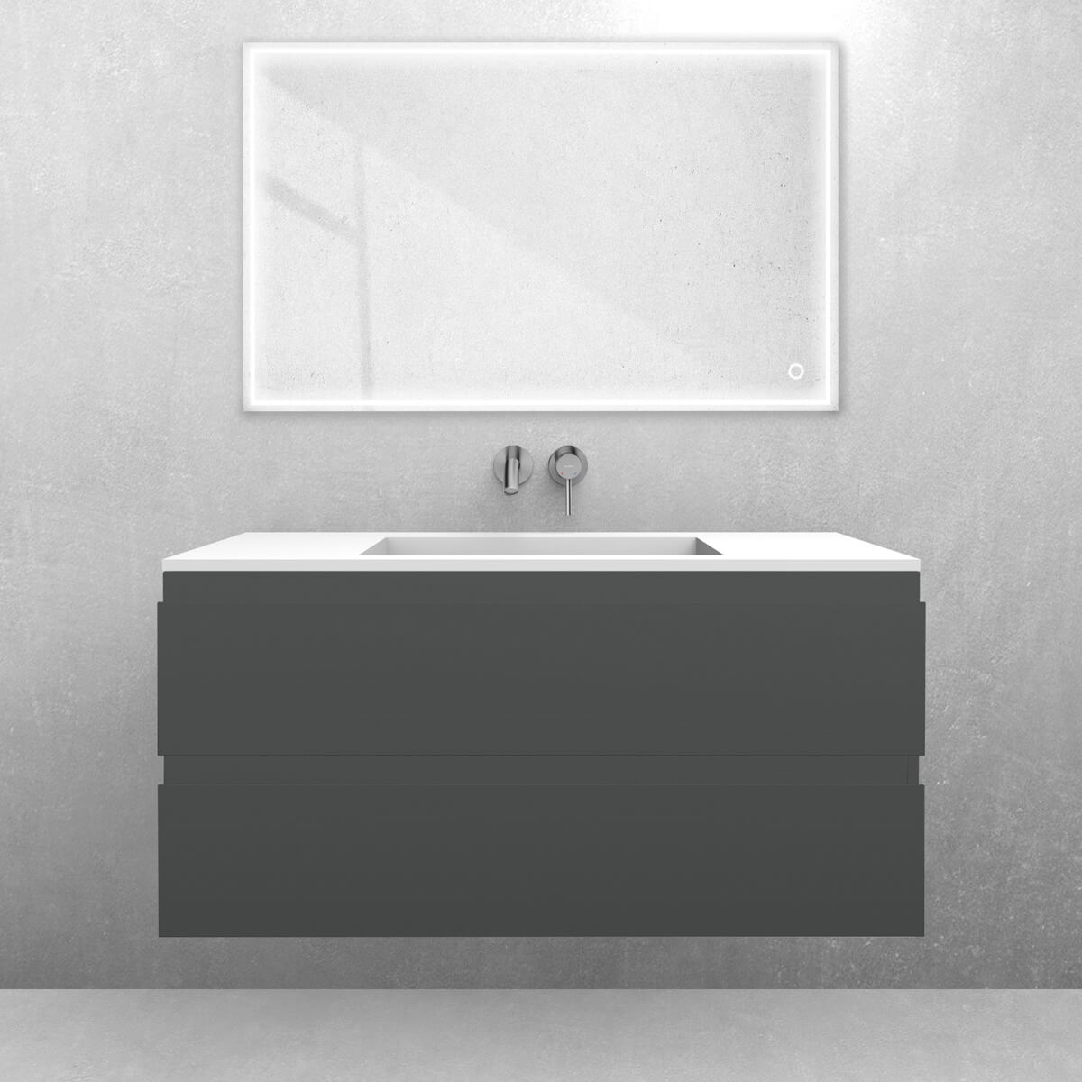 Conjunto lavabo Oltens Stila 40203900, armario Oltens Vernal 60002400