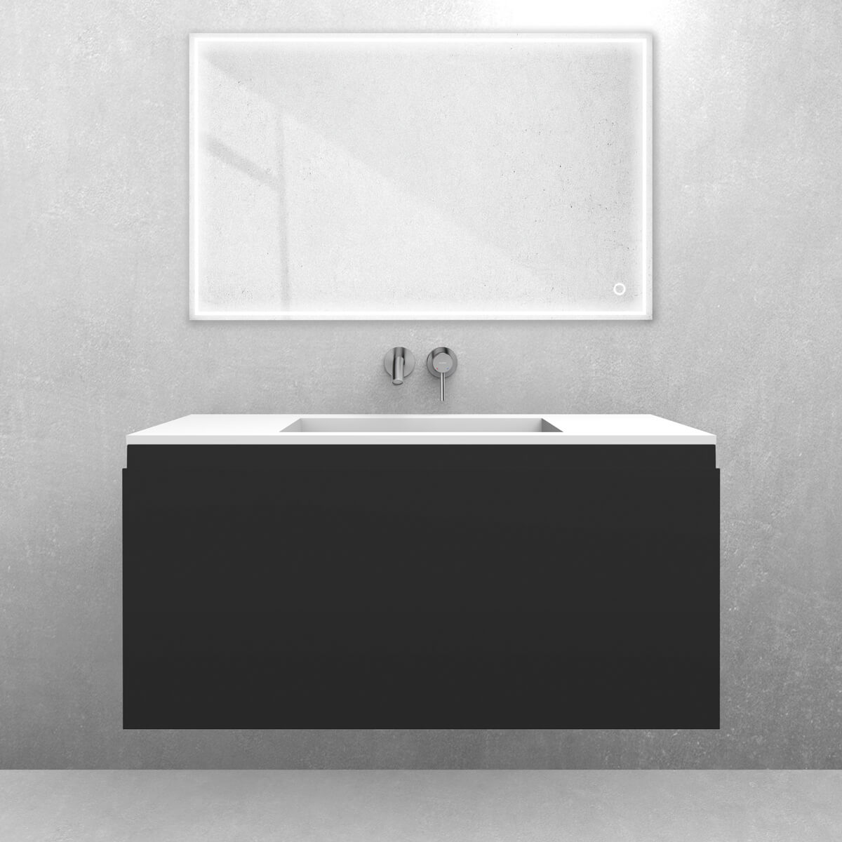 Conjunto lavabo Oltens Stila 40203900, armario Oltens Vernal 60015300