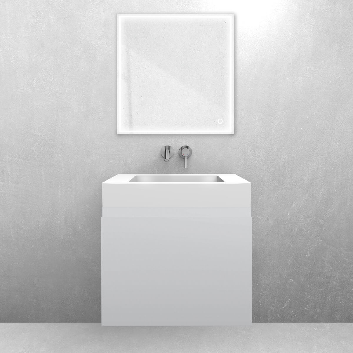 Conjunto lavabo Oltens Stila 40000000, armario Oltens Vernal 60013700