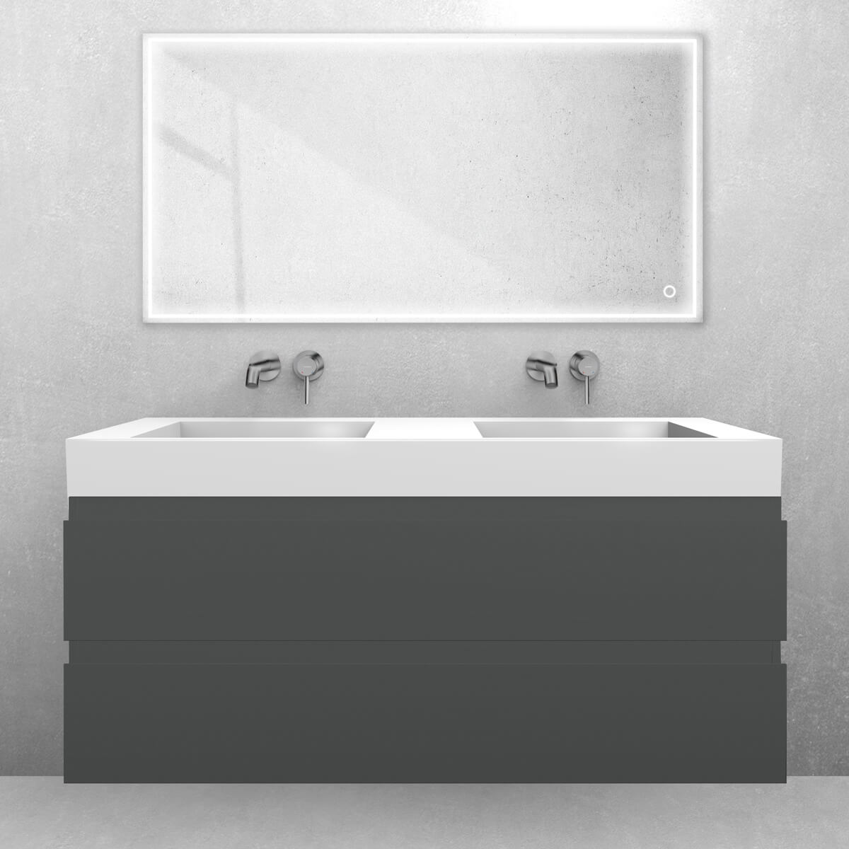 Conjunto lavabo Oltens Stila 40004000, armario Oltens Vernal 60019400