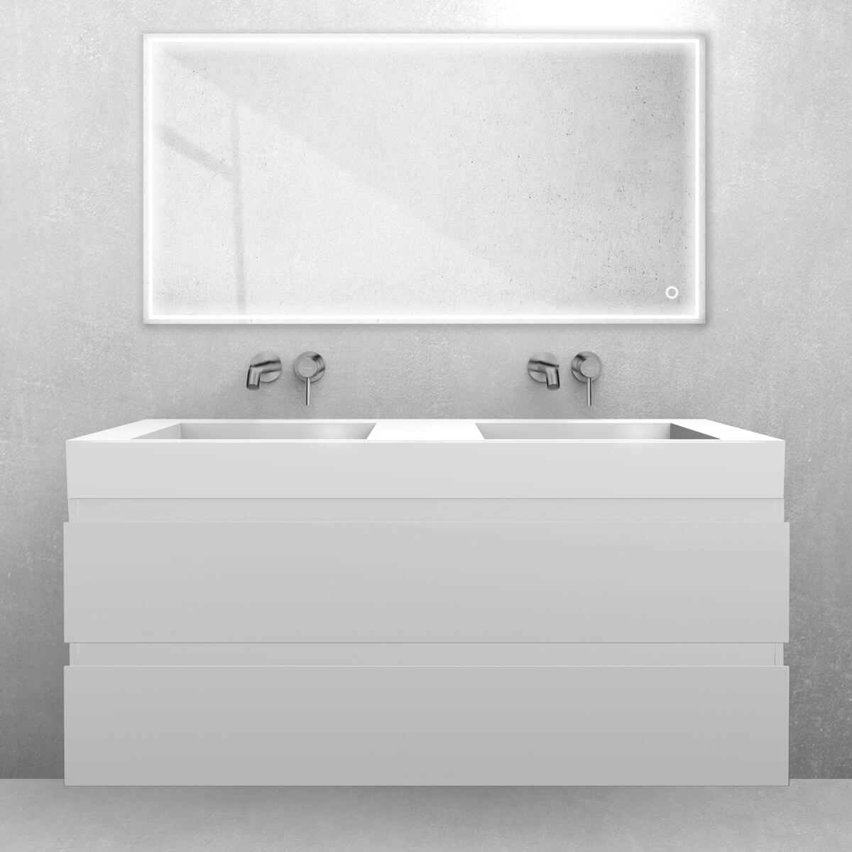 Conjunto lavabo Oltens Stila 40004000, armario Oltens Vernal 60019700