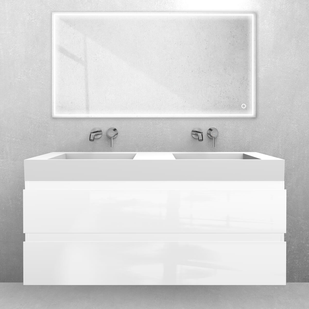 Conjunto lavabo Oltens Stila 40004900, armario Oltens Vernal 60019000