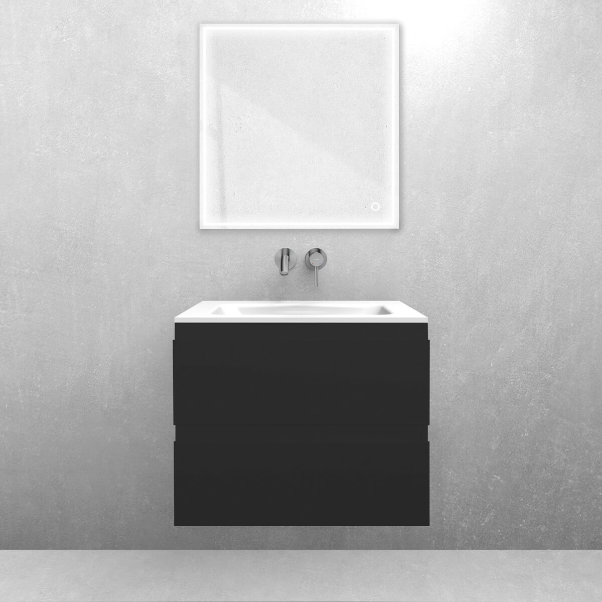 Conjunto armario Oltens Vernal 60000300, lavabo Oltens Kalla 40207000