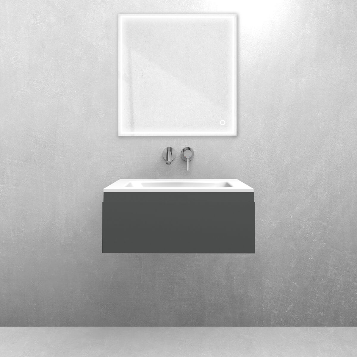 Conjunto lavabo Oltens Kalla 40207000, armario Oltens Vernal 60009400