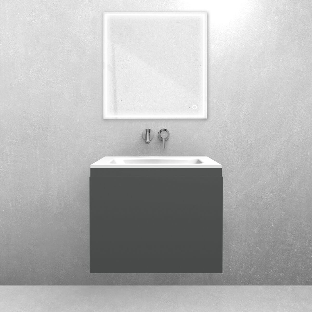 Conjunto lavabo Oltens Kalla 40207000, armario Oltens Vernal 60013400