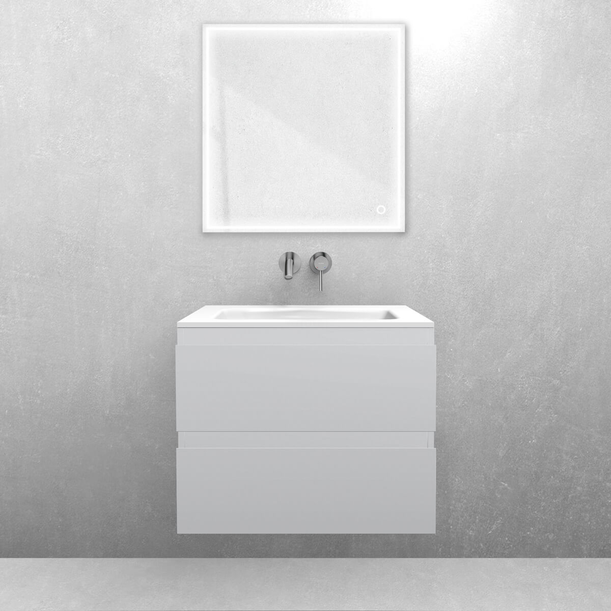 Conjunto lavabo Oltens Kalla 40207900, armario Oltens Vernal 60000700