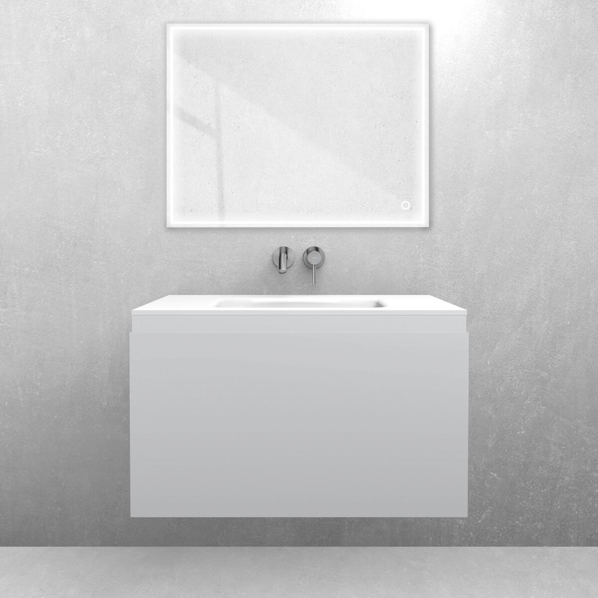 Conjunto lavabo Oltens Kalla 40210900, armario Oltens Vernal 60014700