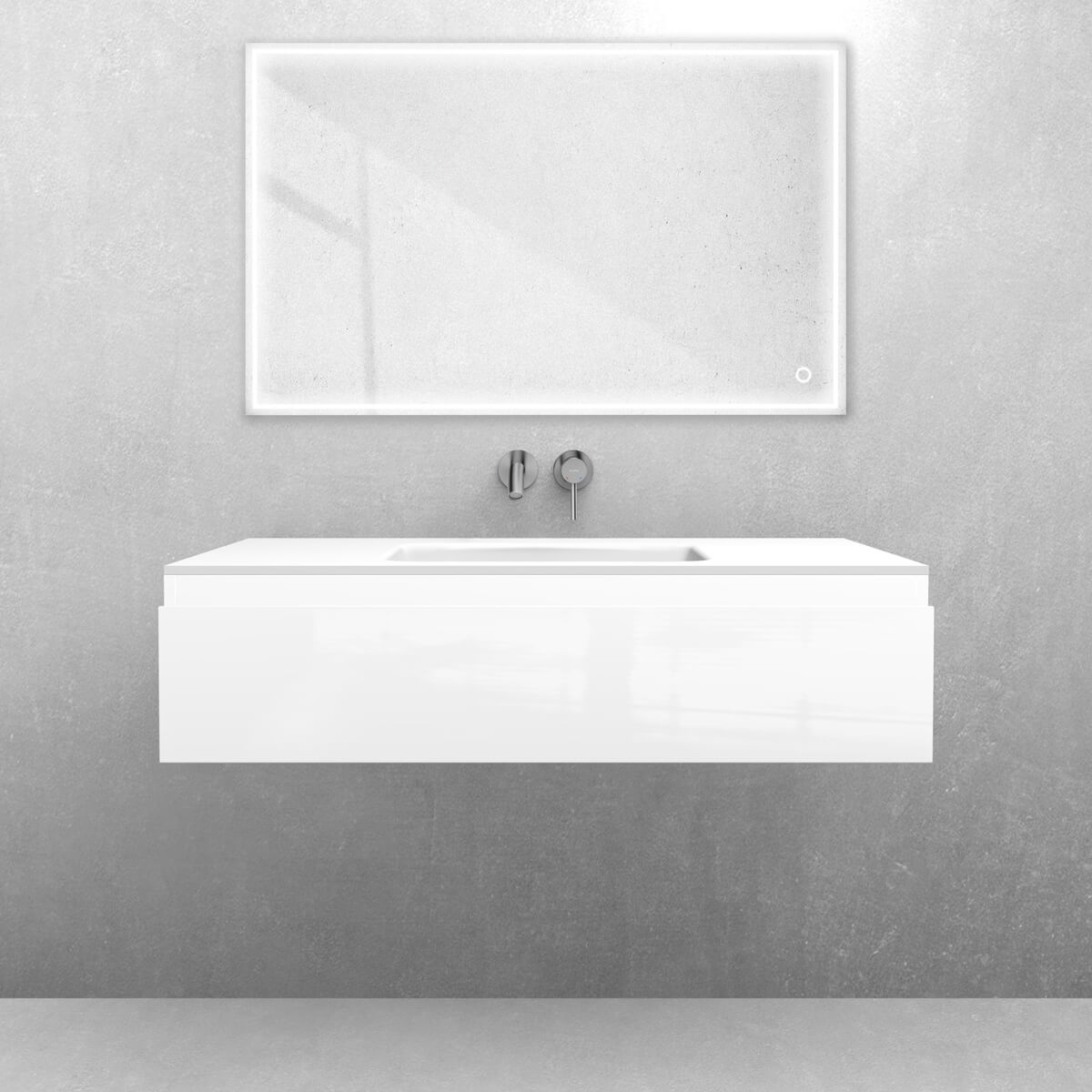 Conjunto lavabo Oltens Kalla 40208900, armario Oltens Vernal 60011000