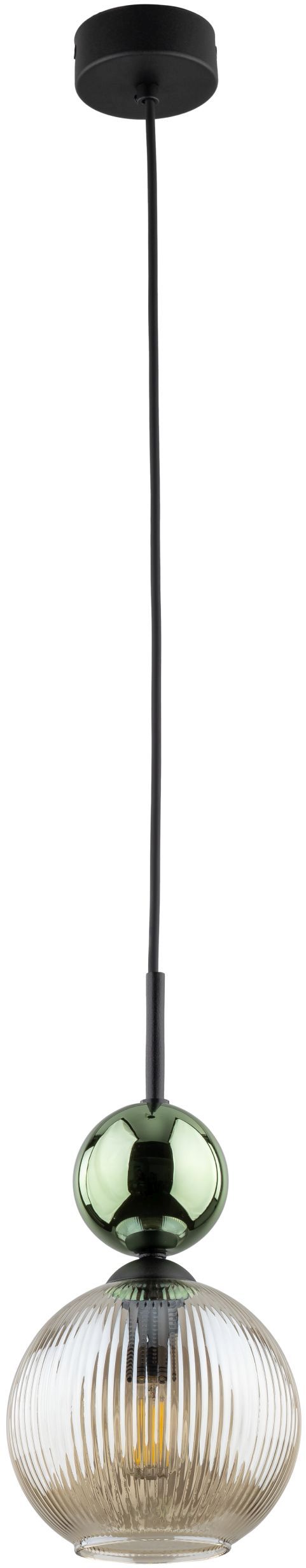 TK Lighting Sophia Green Cognac lámpara colgante 1x10 W verde-marrón 11145