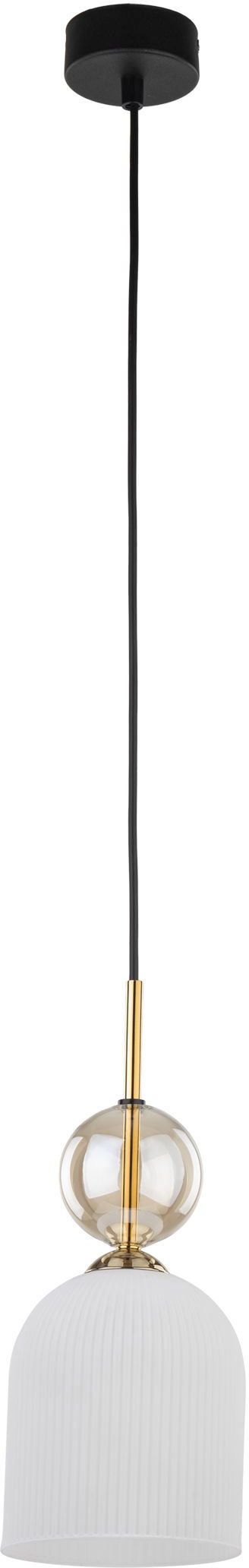 TK Lighting Sophia Cognac White lámpara colgante 1x10 W blanco-oro 11020