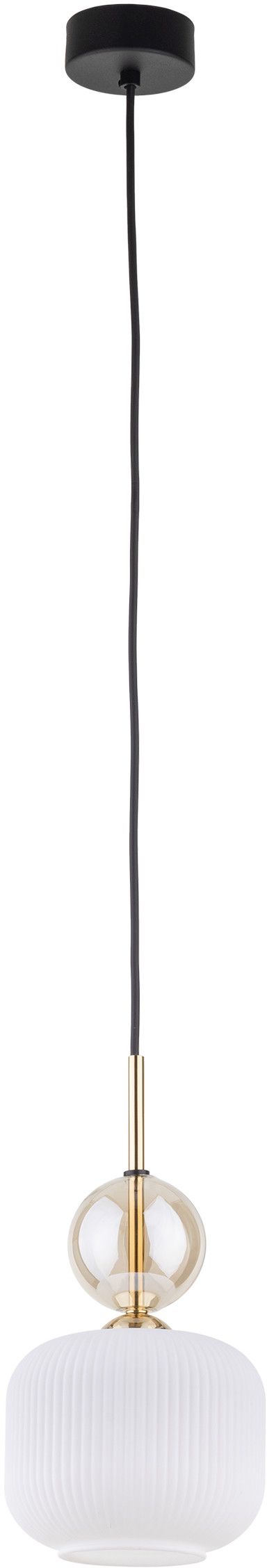 TK Lighting Sophia Cognac White lámpara colgante 1x10 W blanco-oro 11589