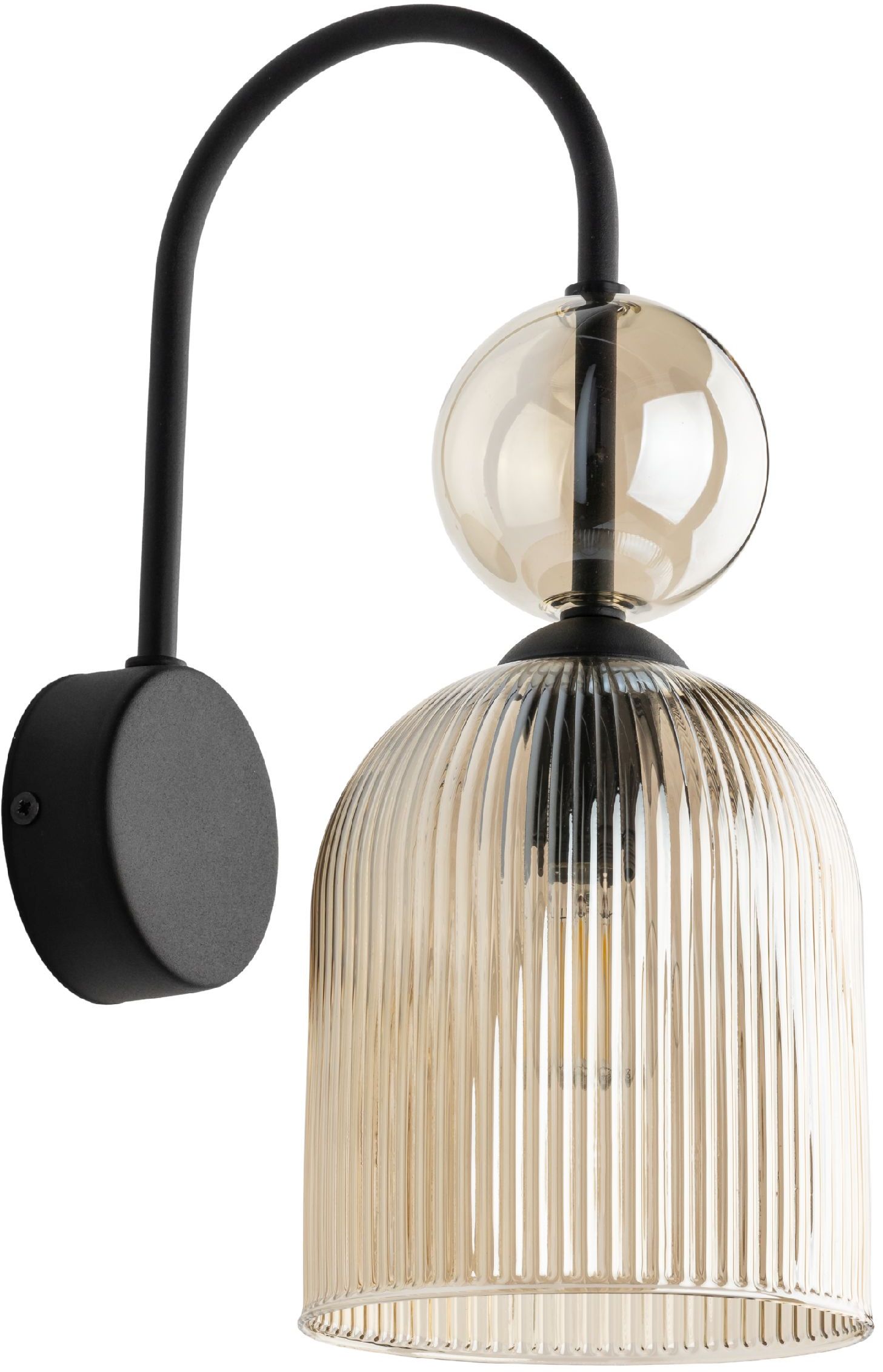 TK Lighting Sophia Cognac lámpara de pared 1x10 W negro-marrón 11140