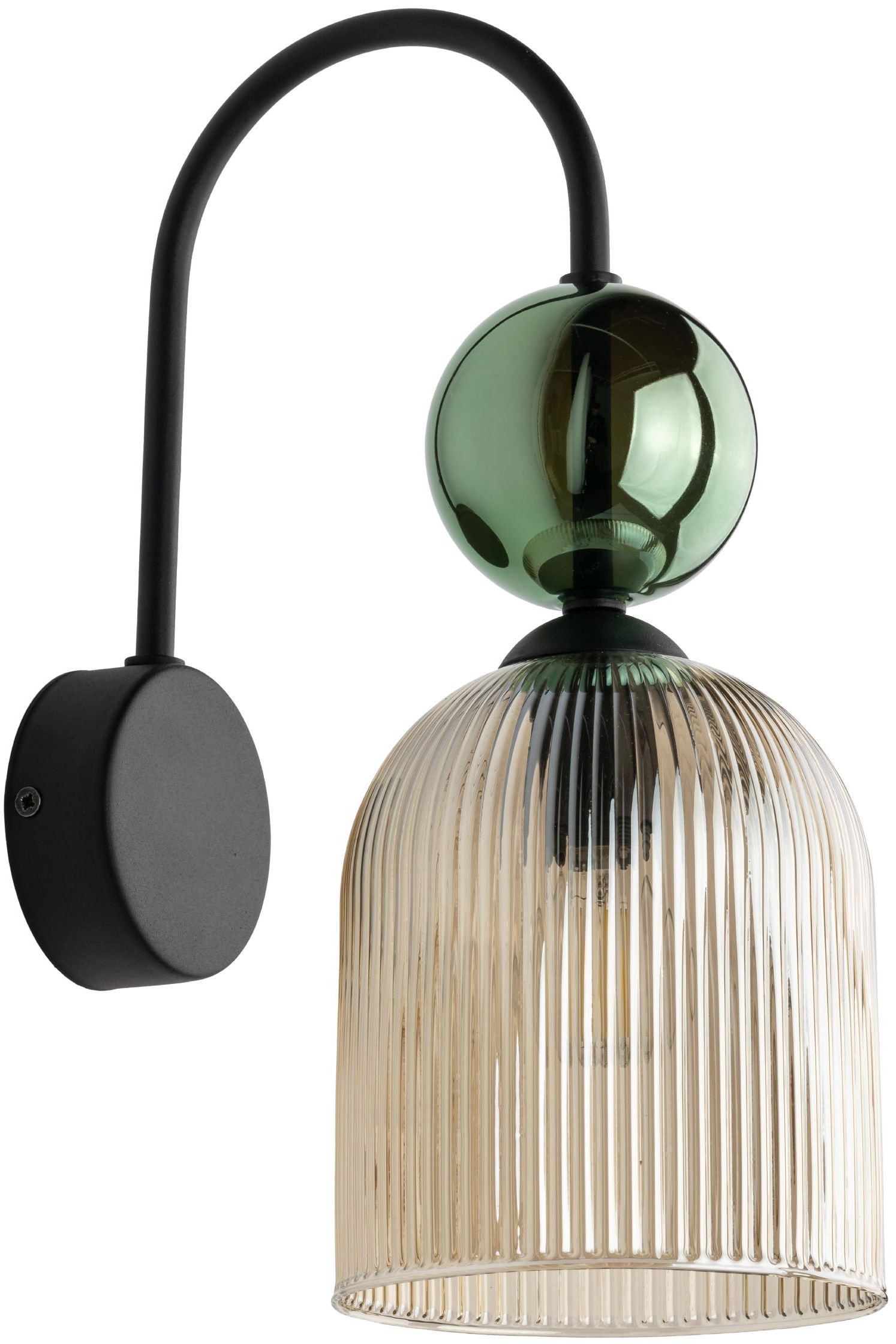 TK Lighting Sophia Green Cognac lámpara de pared 1x10 W verde-marrón 11143