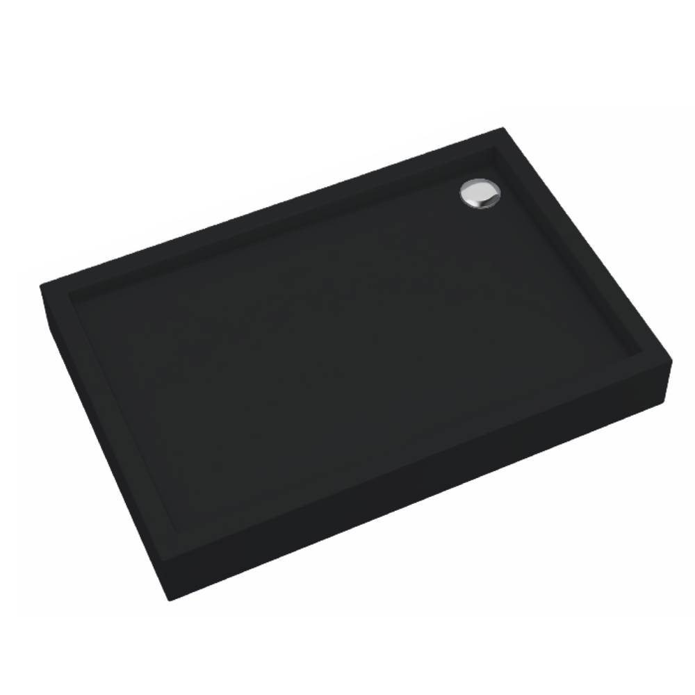 Schedpol Medium Black Mat plato de ducha rectangular 120x80 cm negro 3.4738/C/MG