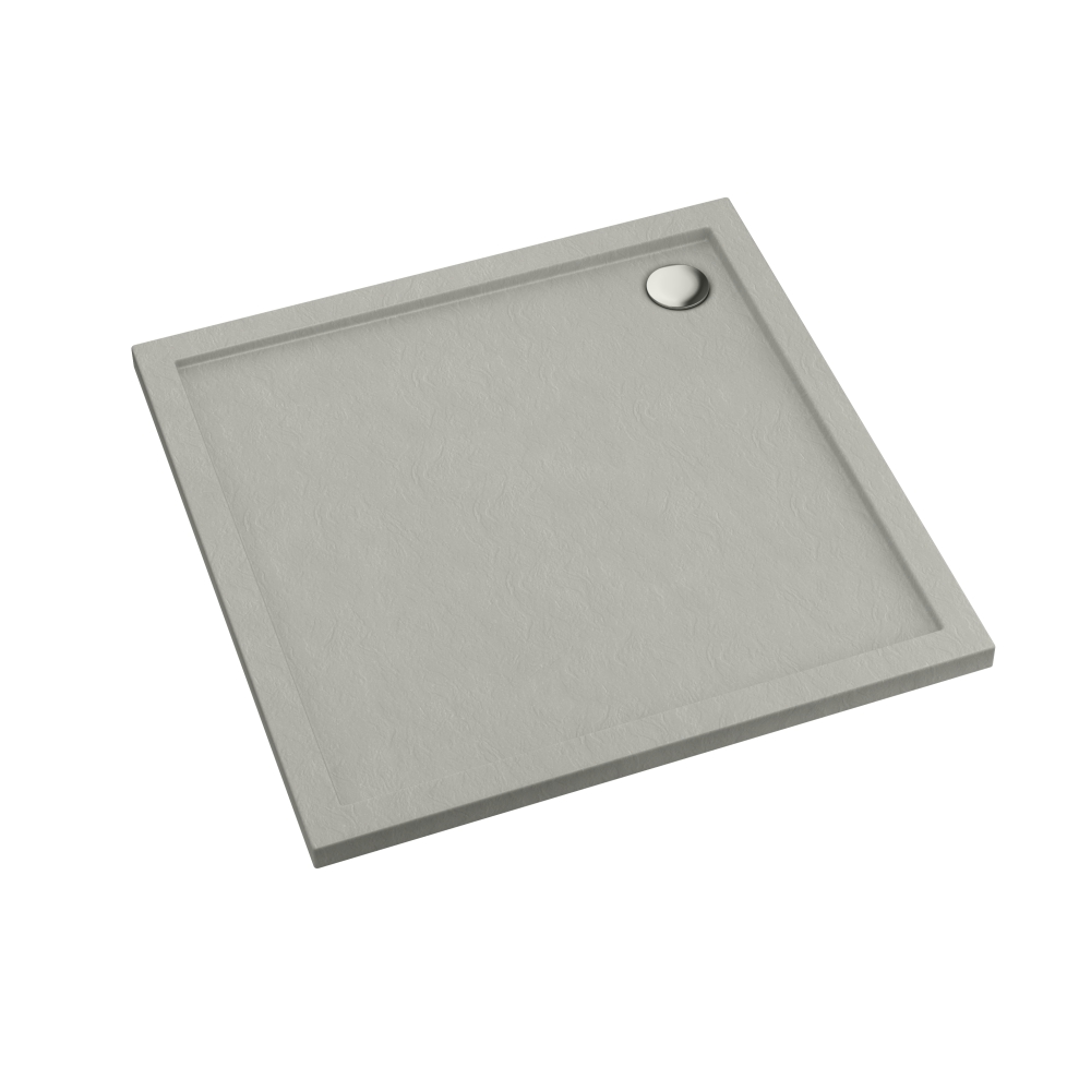 Schedline Sharper Cement Stone plato de ducha cuadrado 80x80 cm cemento 3S.S1K-8080/CT/ST