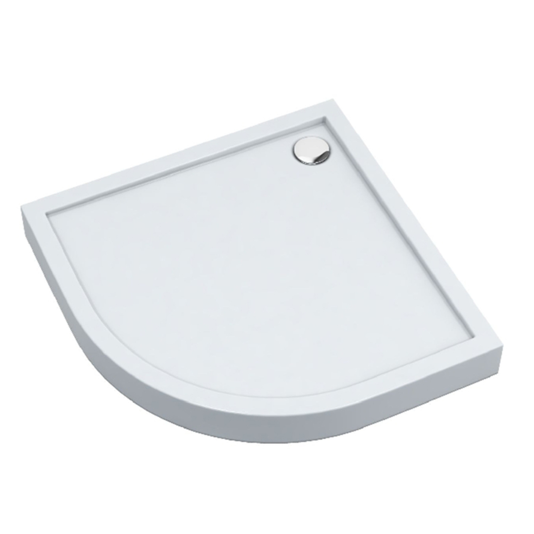 Schedline Cameron plato de ducha semicircular 100x100 cm blanco 3ST.C1O-100100