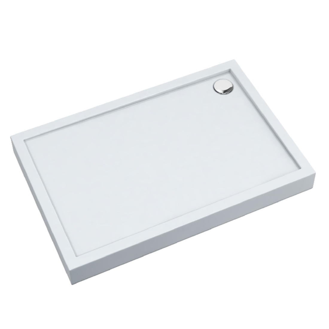 Schedline Cameron plato de ducha rectangular 160x80 cm blanco 3ST.C1P-80160