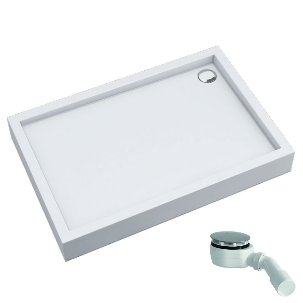 Schedline Favory Plus plato de ducha rectangular 120x80 cm blanco 3ST.F1P-80120
