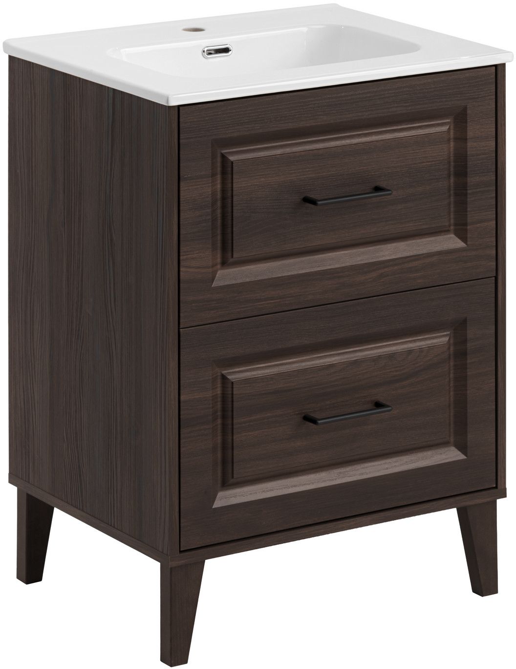 Conjunto armario Comad Dorothy Ristretto DOROTHY RISTRETTO 82-60-46-2S, lavabo Comad Go GO60/DP-8095