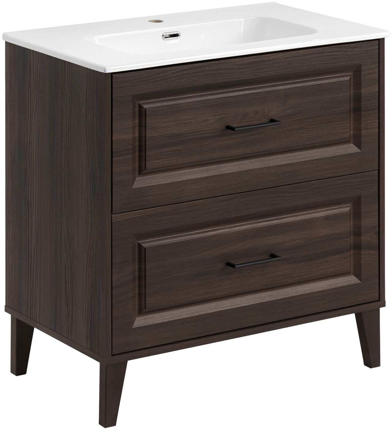 Conjunto armario Comad Dorothy Ristretto DOROTHY RISTRETTO 82-80-46-2S, lavabo Comad Go GO80/DP-8095