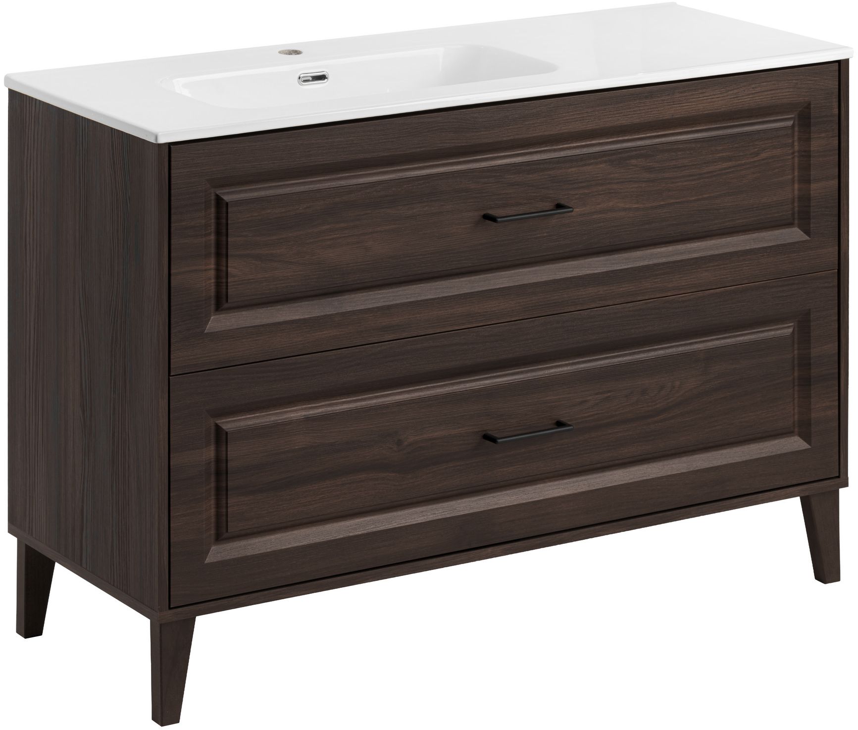 Conjunto armario Comad Dorothy Ristretto DOROTHY RISTRETTO 82-120-46-2S, lavabo Comad Go 2 GO 2 120CM L DP ( E-8095-120L )