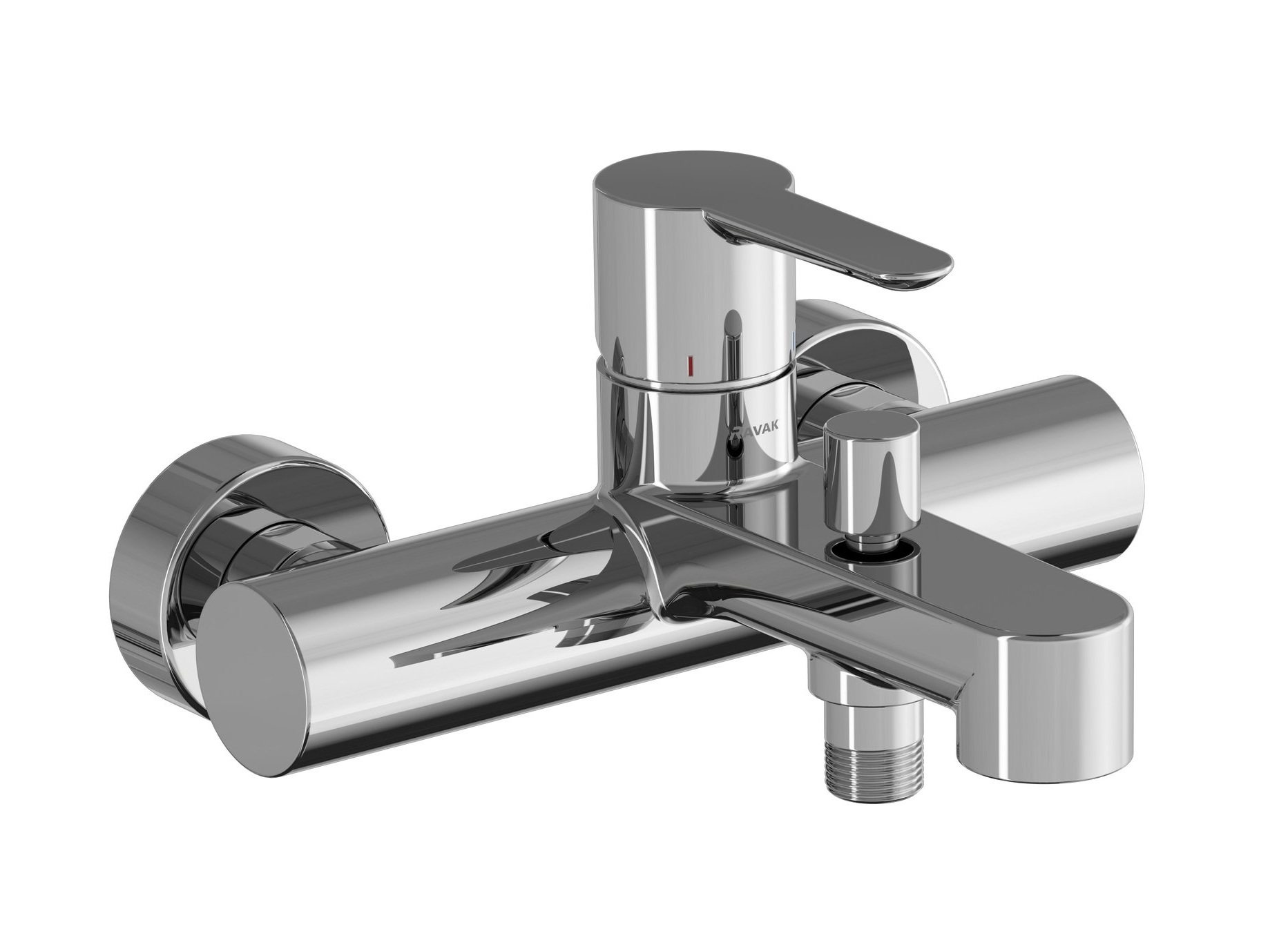Ravak Puri grifo de bañera y ducha a pared cromo X070169