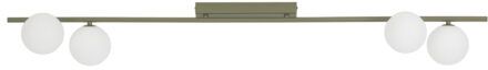 TK Lighting Imelo lámpara de techo 4x8 W blanco-verde 11478