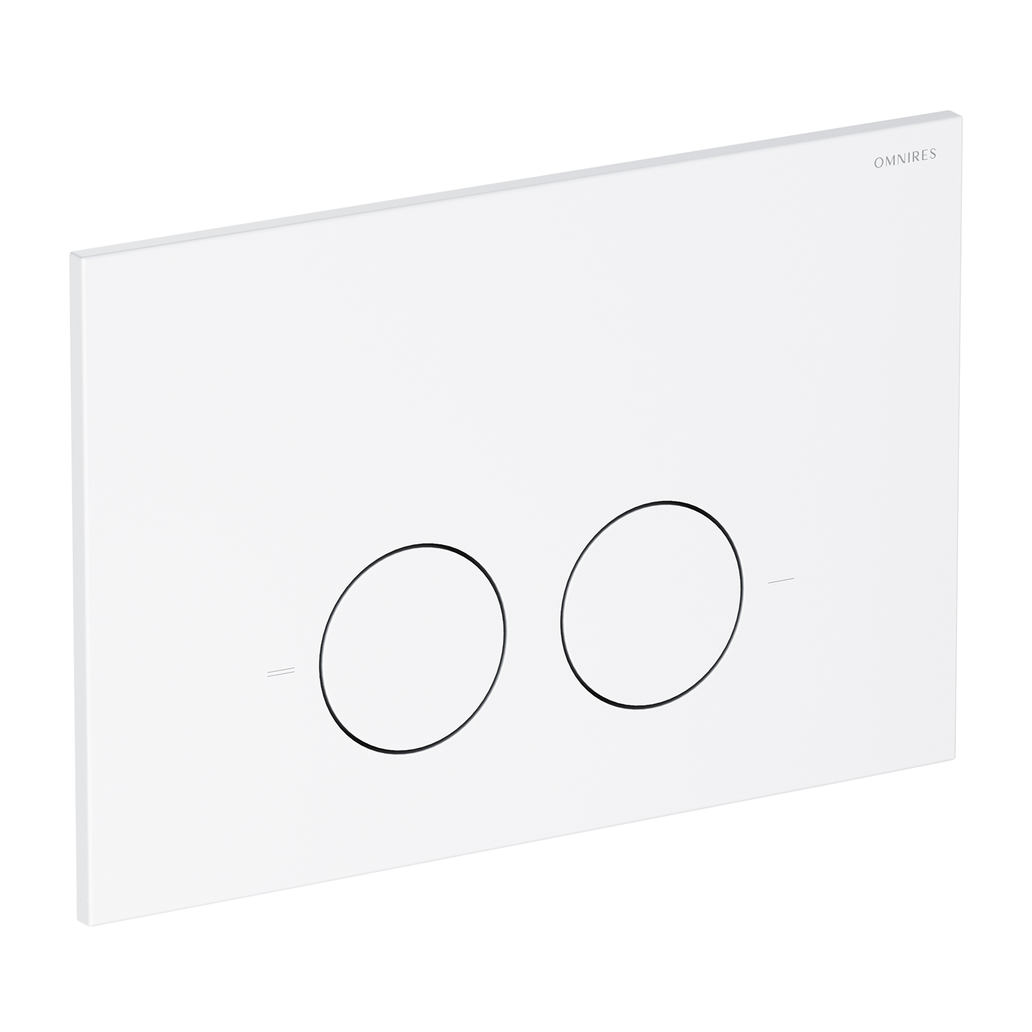 Omnires Minimal botón de descarga para WC blanco MPS1WM