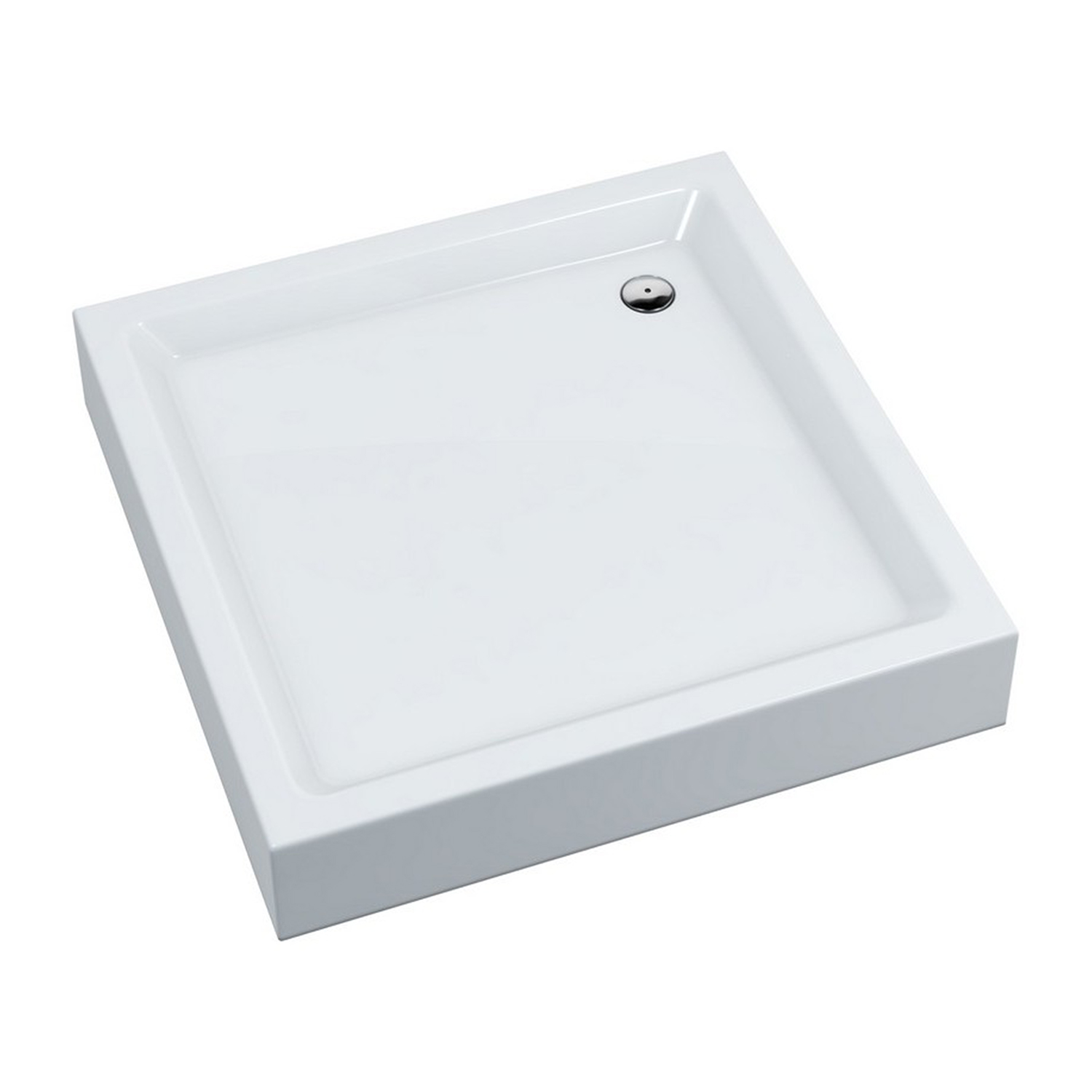 Omnires Invest Project plato de ducha cuadrado 80x80 cm blanco INVESTPROJECT80KBP