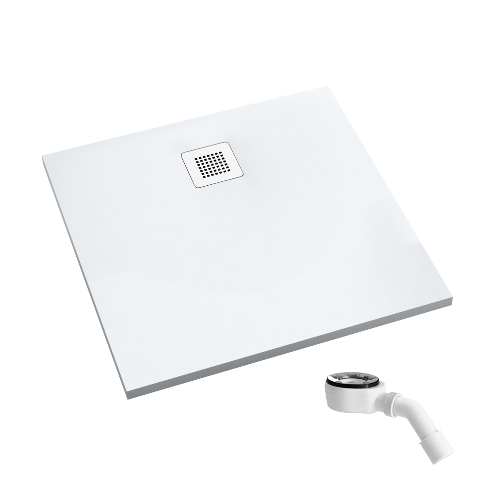 Schedpol Kalait Smooth White plato de ducha cuadrado 90x90 cm blanco 3.3201-M2