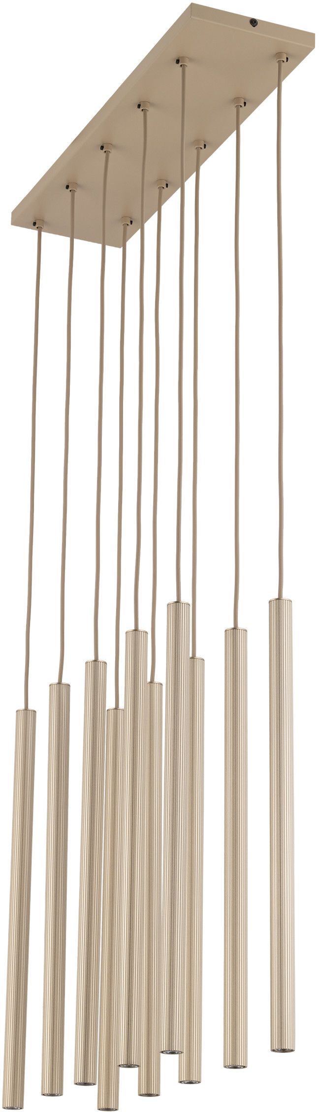 TK Lighting Ferro lámpara colgante x8 W arena-champán 11491