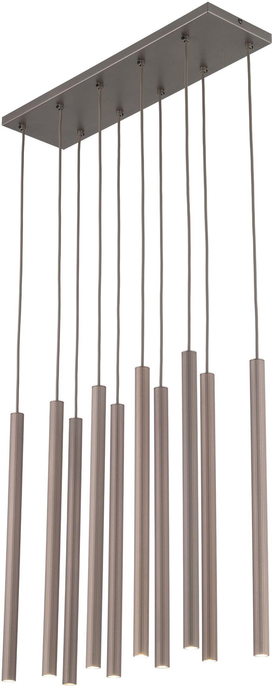 TK Lighting Ferro lámpara colgante x8 W marrón 11490