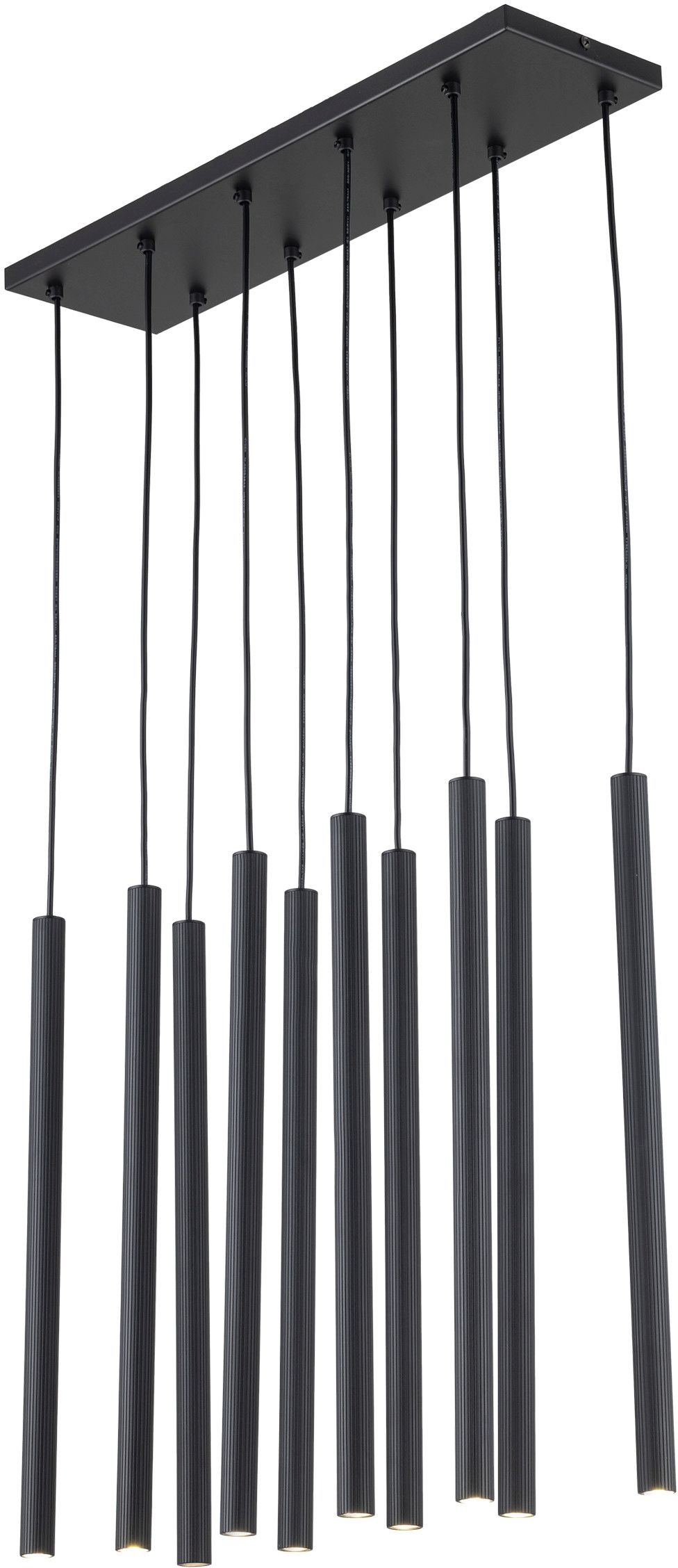 TK Lighting Ferro lámpara colgante x8 W negro 11489