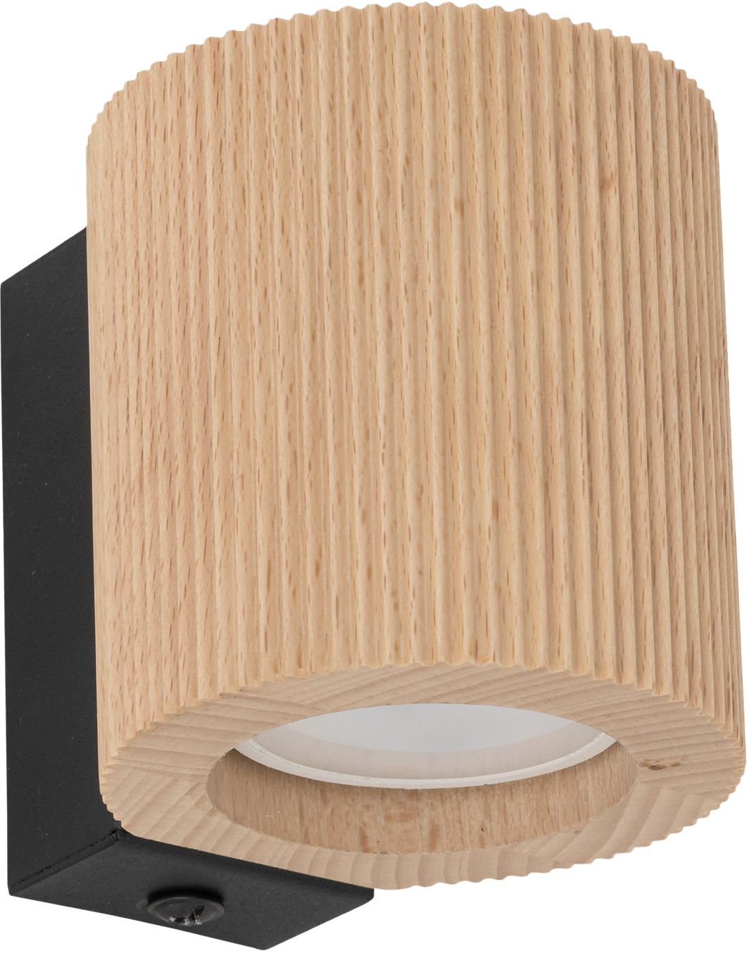 TK Lighting Eve lámpara de pared 1x10 W negro-madera 11443