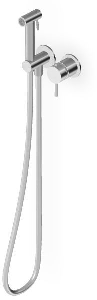 Zucchetti Helm grifo de bidé con rociador empotrado acero ZHE417.X