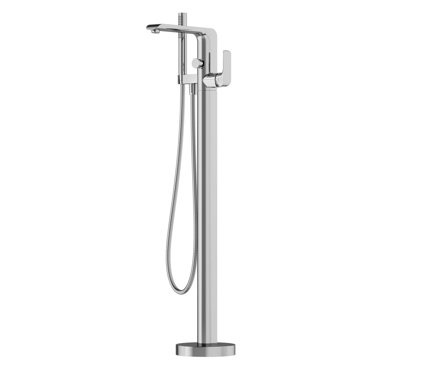 Ravak Flat grifo de bañera y ducha en suelo cromo X070440