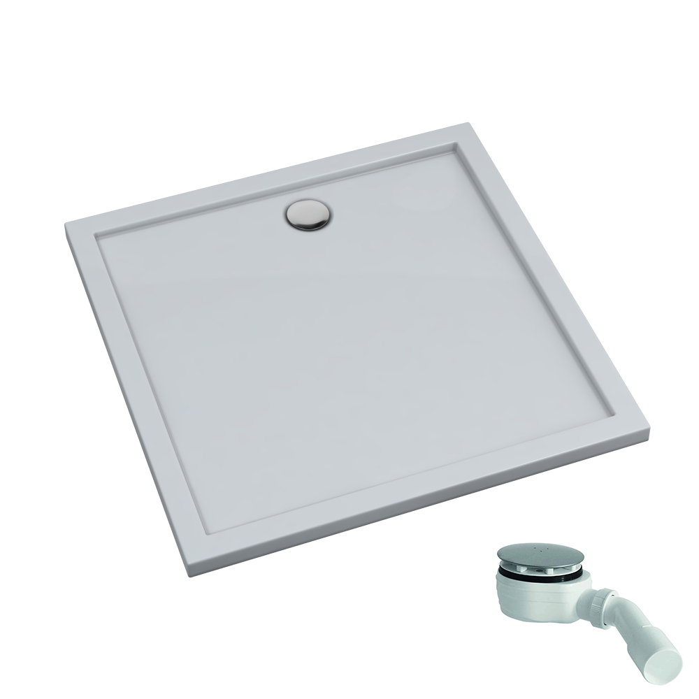 Schedpol Corrina New plato de ducha cuadrado 100x100 cm blanco 3.4932