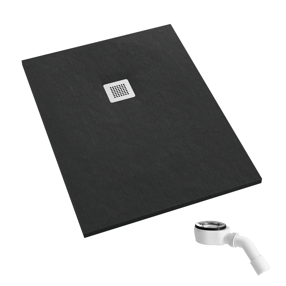 Schedpol Kalait Black Stone plato de ducha rectangular 120x70 cm negro 3.3136/C/ST-M2