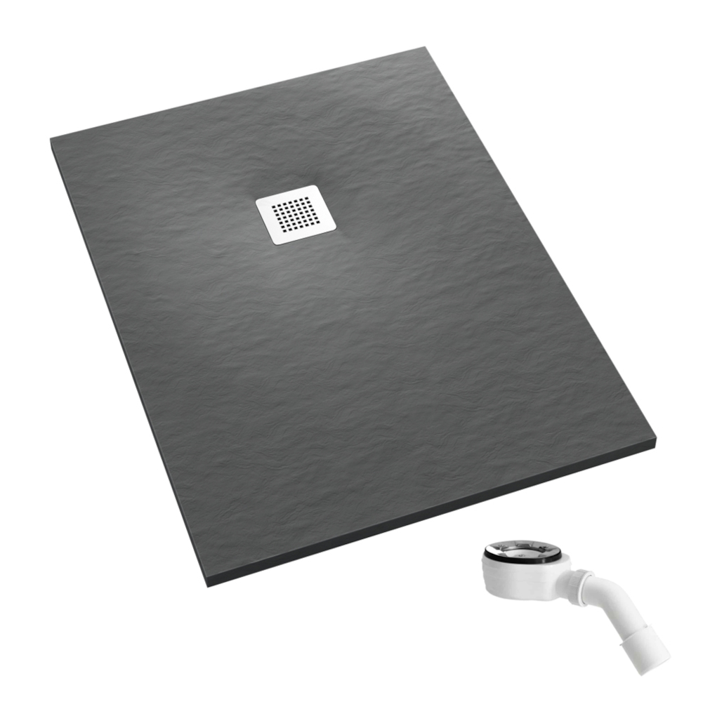 Schedpol Kalait Grey Stone plato de ducha rectangular 120x80 cm gris 3.3108/S/ST-M2