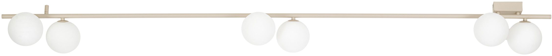 TK Lighting Navi lámpara de techo 6x8 W crema 11333