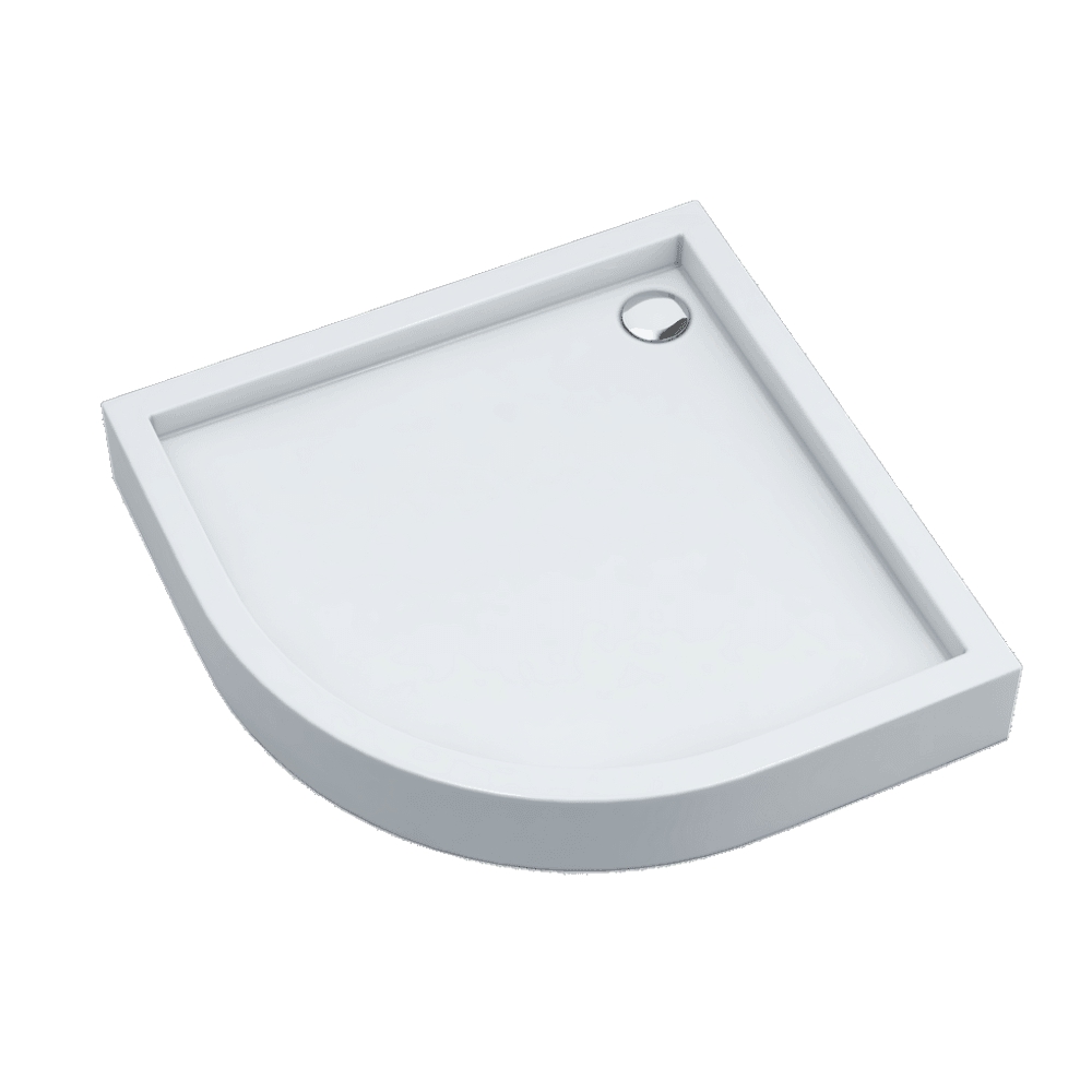Schedpol Medium plato de ducha semicircular 90x90 cm blanco 3.4734