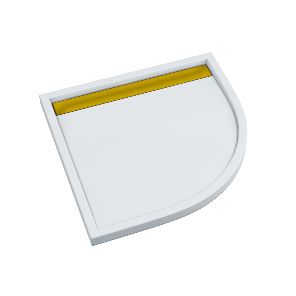 Schedpol Ajax G&W plato de ducha semicircular 90x90 cm blanco 3.4227-M/Z/G