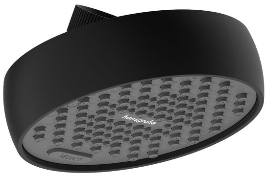 Hansgrohe Activera Select S ducha con efecto lluvia 9.5x9.5 cm circular negro 28062670