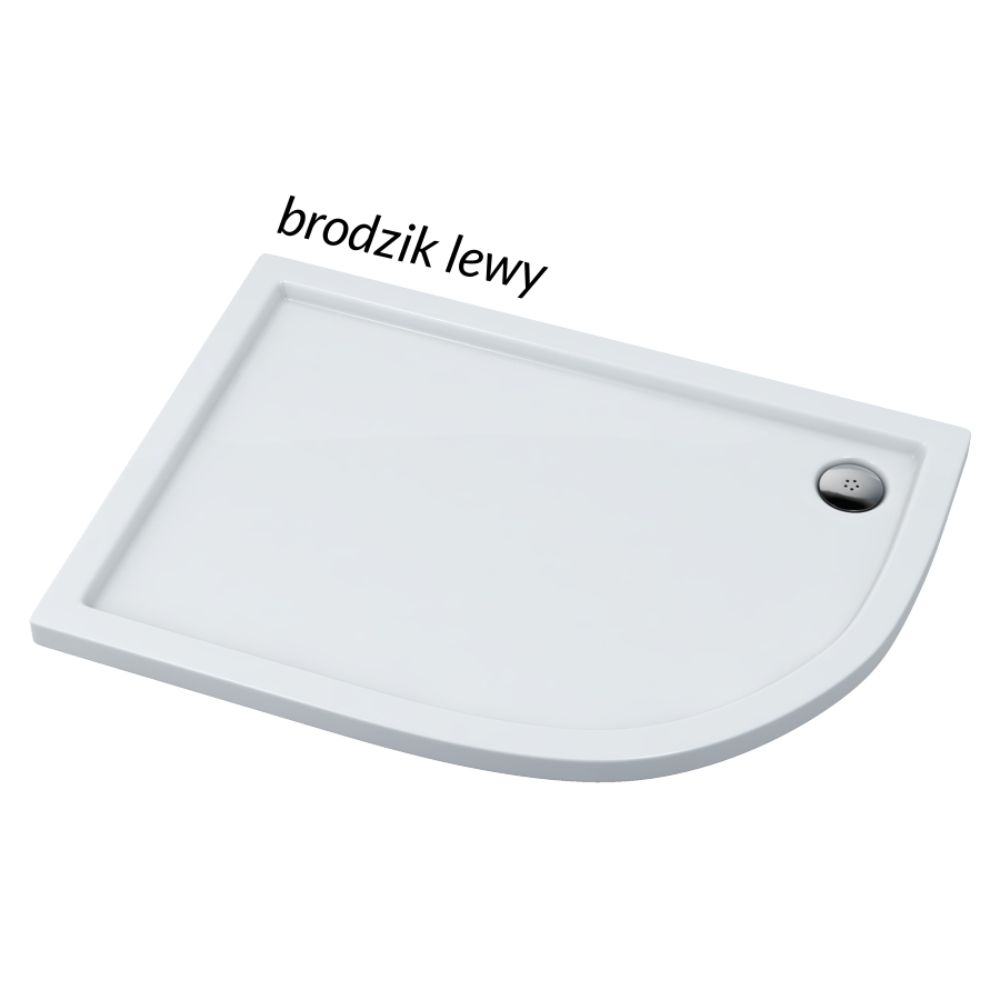 Schedpol Caspar plato de ducha semicircular 100x80 cm blanco 3.271
