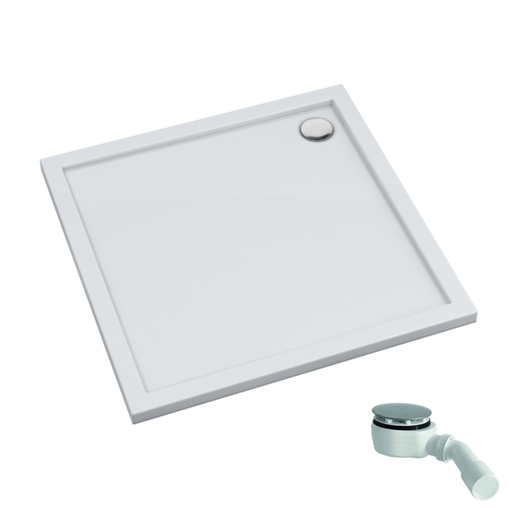 Schedpol Caspar New plato de ducha cuadrado 100x100 cm blanco 3.2332